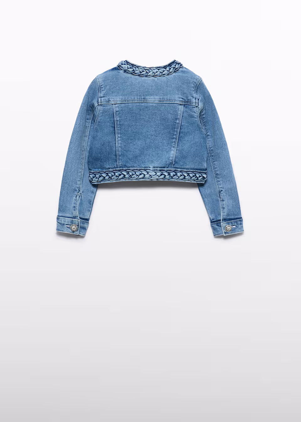 Cazadora Denim Perlas Niña