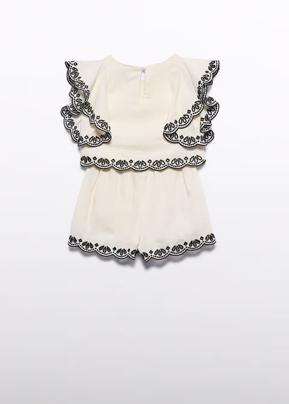 Conjunto Bermuda Bordado Ondas Niña