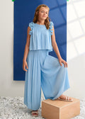Conjunto pantalón gasa niña