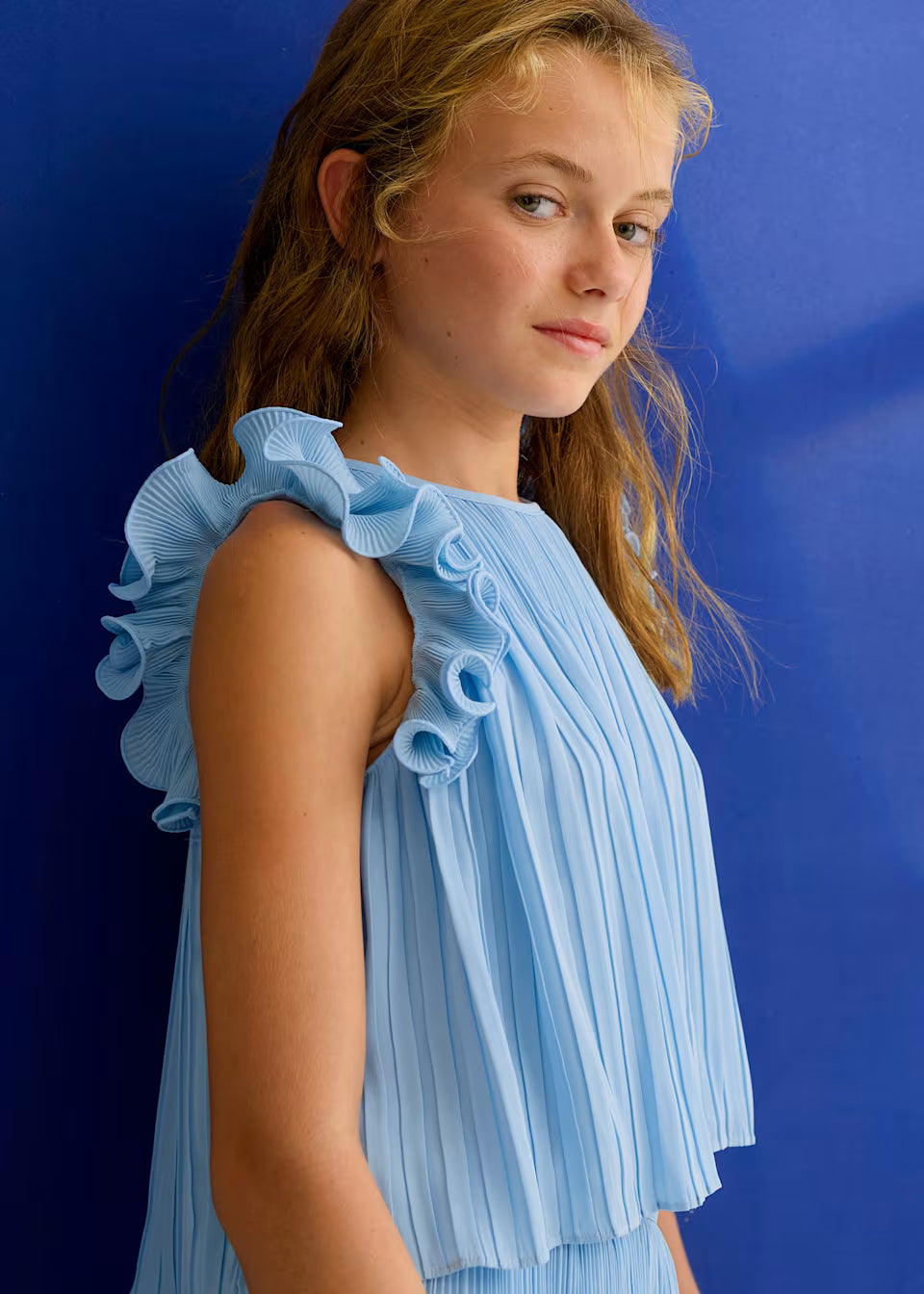 Conjunto pantalón gasa niña