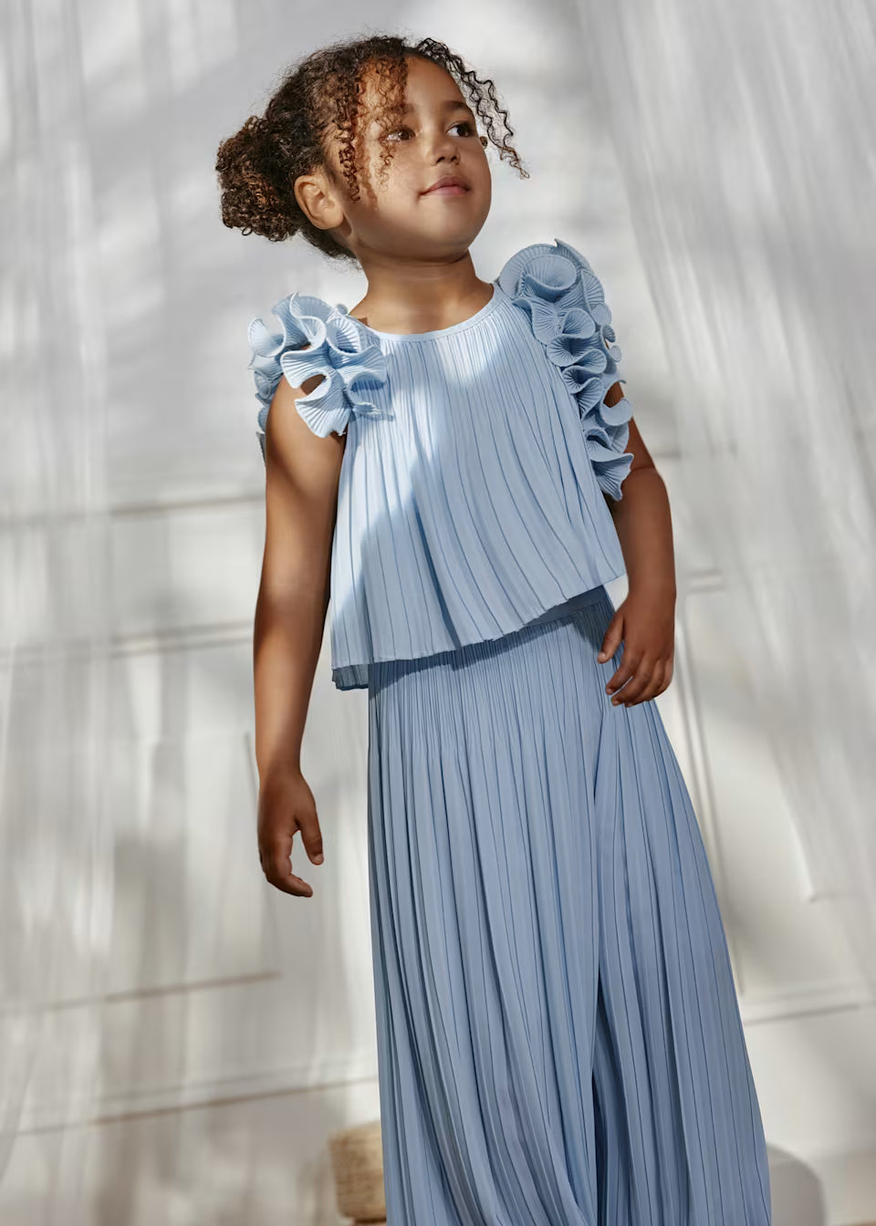 Conjunto pantalón gasa niña