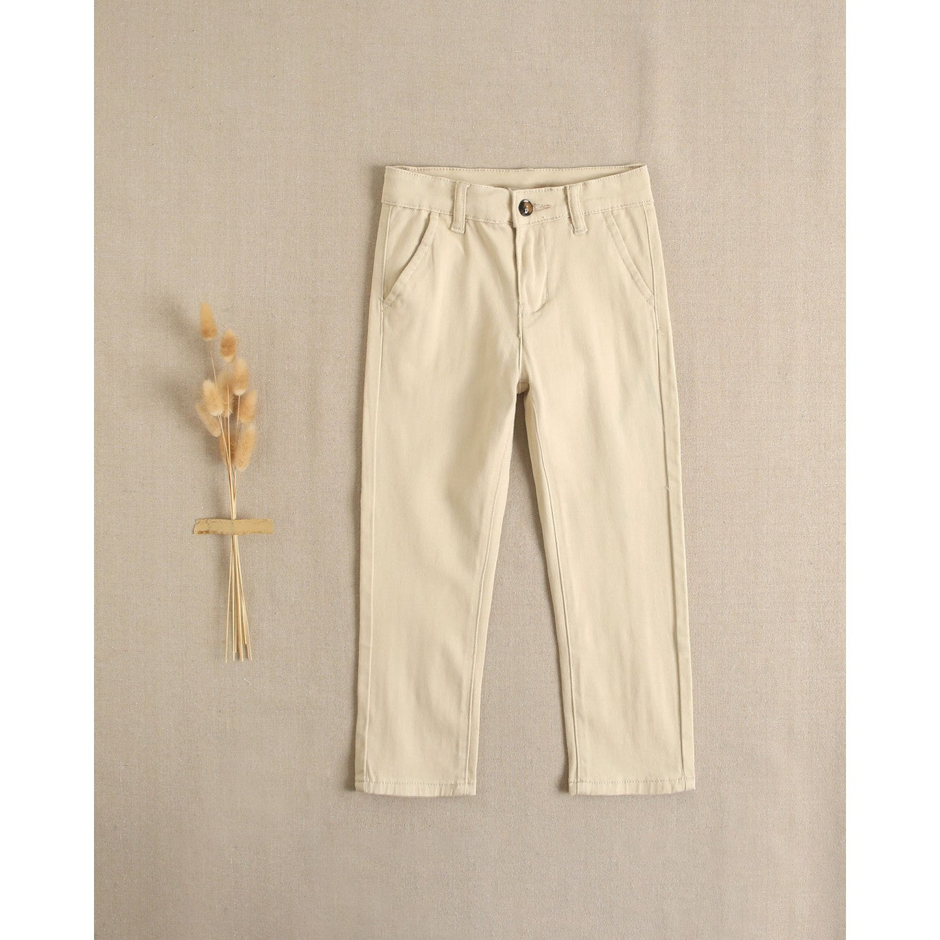 Pantalón niño chino camel